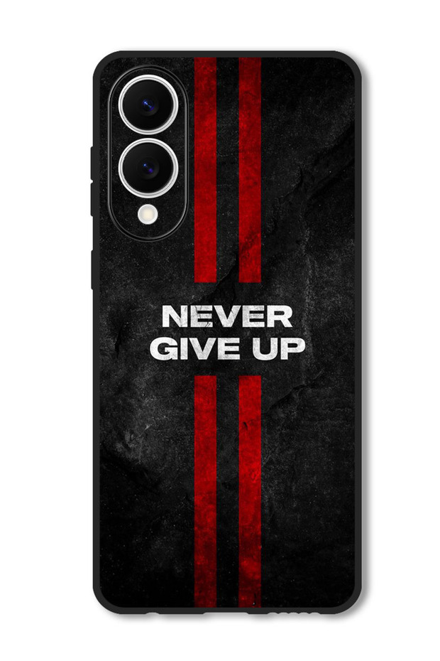 Case Compatible with Samsung Galaxy S25 Edge Protection Shockproof Cover Never Give up stripes