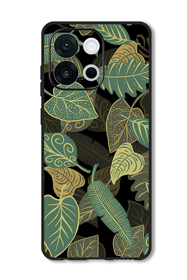 Case Compatible with OnePlus 13s 6.32 Inch Protection Shockproof Cover leaves_patterns_texture