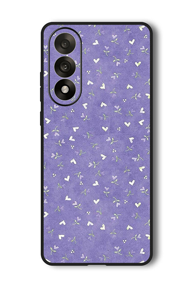 Case Compatible with OnePlus Nord 5 6.83 Inch Protection Shockproof Cover Hearts Purple Background