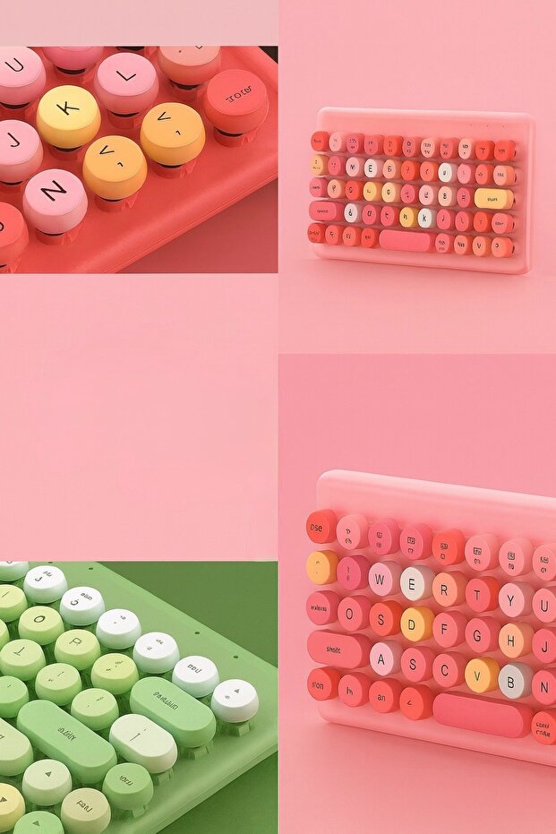 QW02 Kablosuz Klavye ve Mouse Seti – Şık ve Sessiz Tasarım - 2