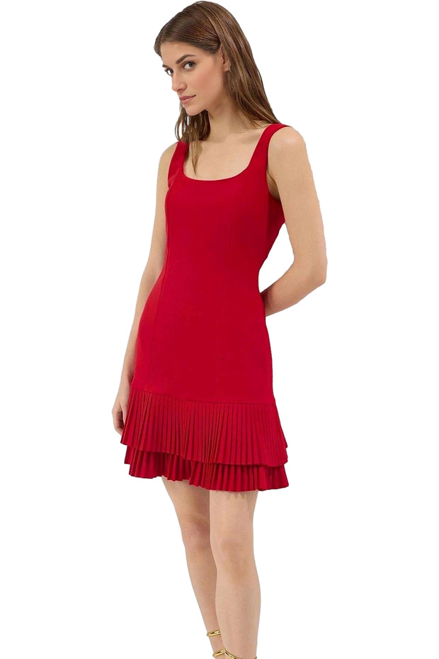 Women's Mini Pleated Dress Pool Collar Summer Casual Special Occasions Summer Indispensable