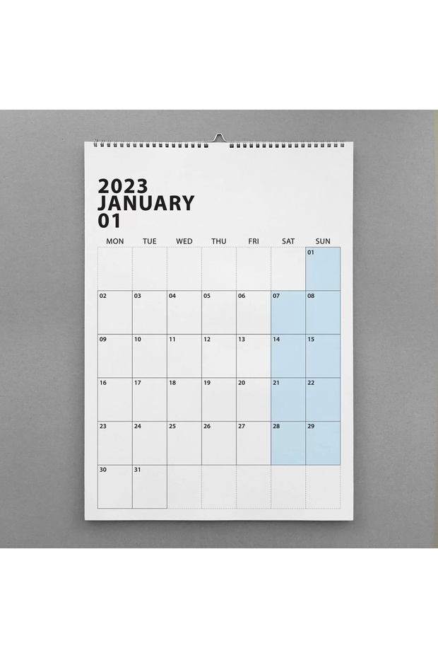 2026 Duvar Takvimi, Aylık Planlayıcı Takvim, Minimalist Takvim, Duvar Planlayıcısı - 2