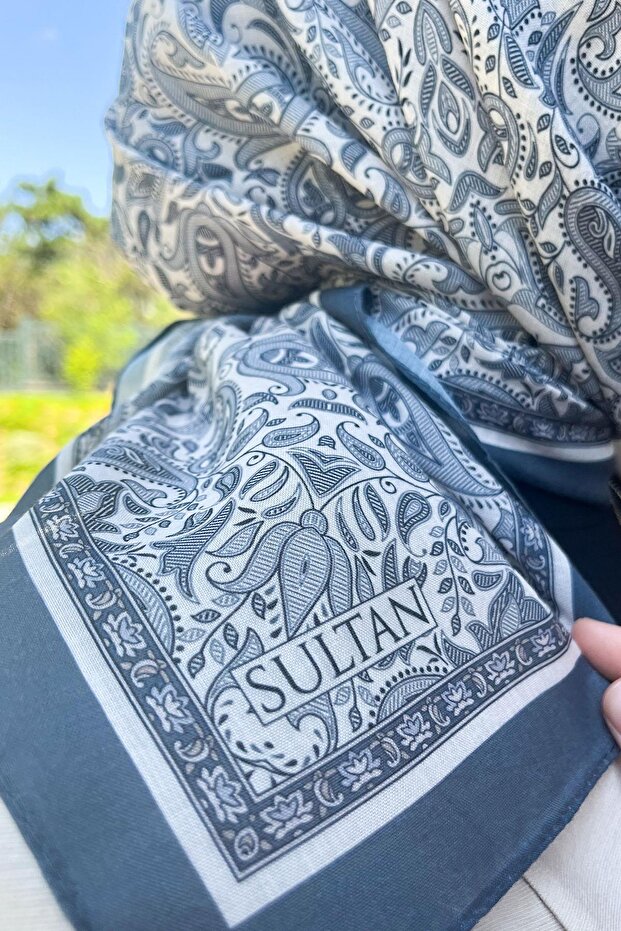 Sultan Fresh Pamuk Eşarp - Mono Şal Deseni - SFE010-02 - 2