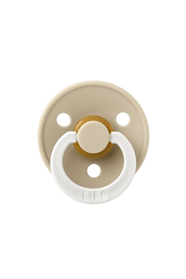 Bibs Color Rubber Pacifier 6-18 Months Vanilla Glow