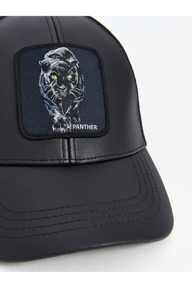 Shining Store'dan Işıltılı Seçimler | Deri Görünümlü Erkek Kep Şapka - 5