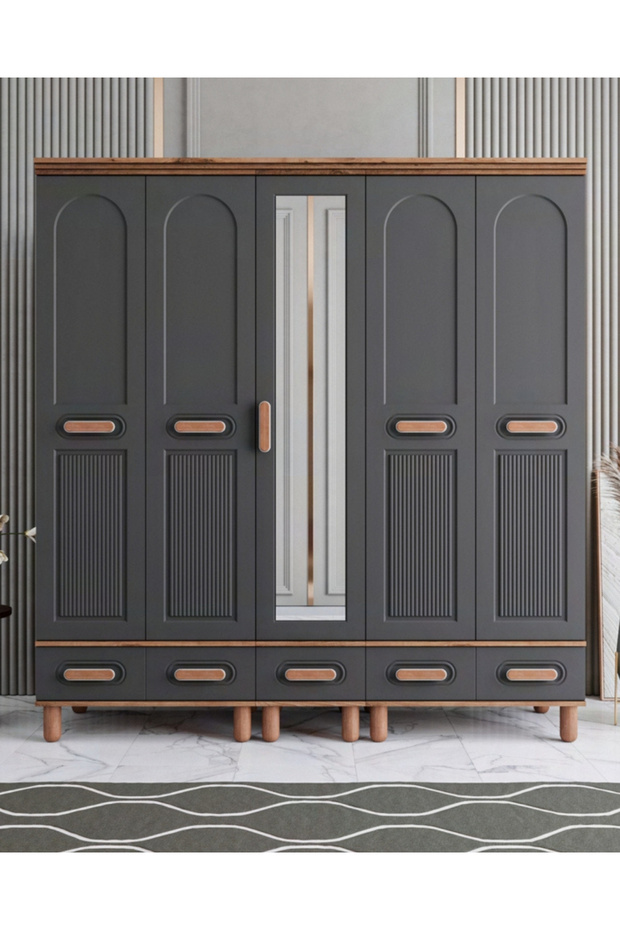 Otto 5 Kapılı Dolap / %100 MDF - 1