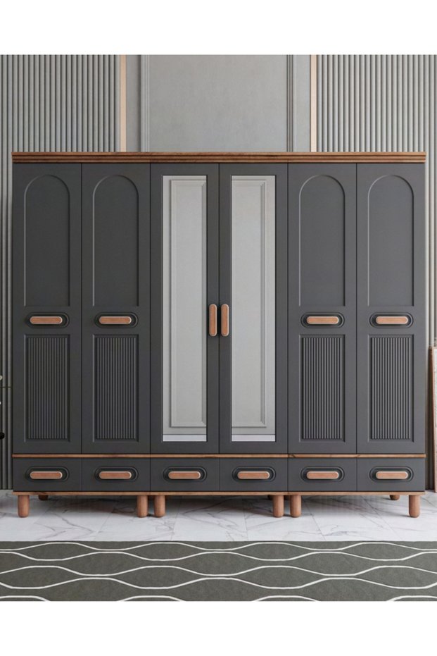 Otto 6 Kapılı Dolap / %100 MDF