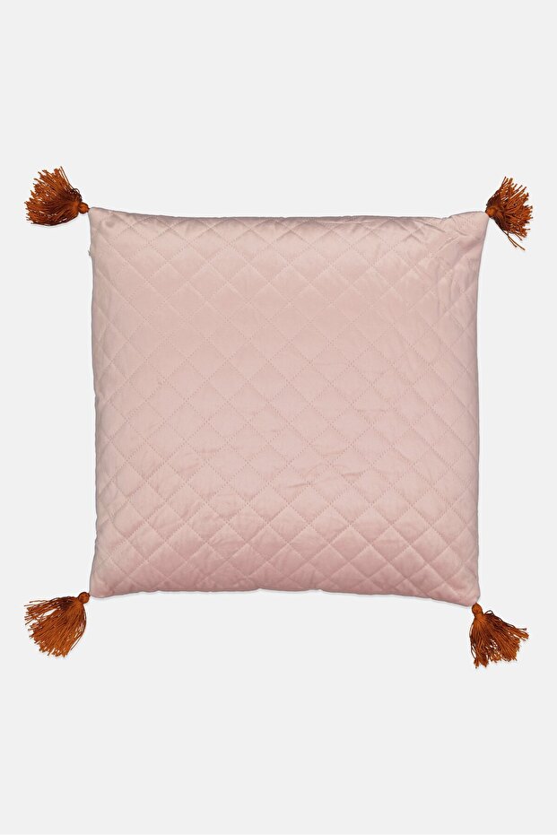 Square Quilted Removable Cover Cushion, Assorted