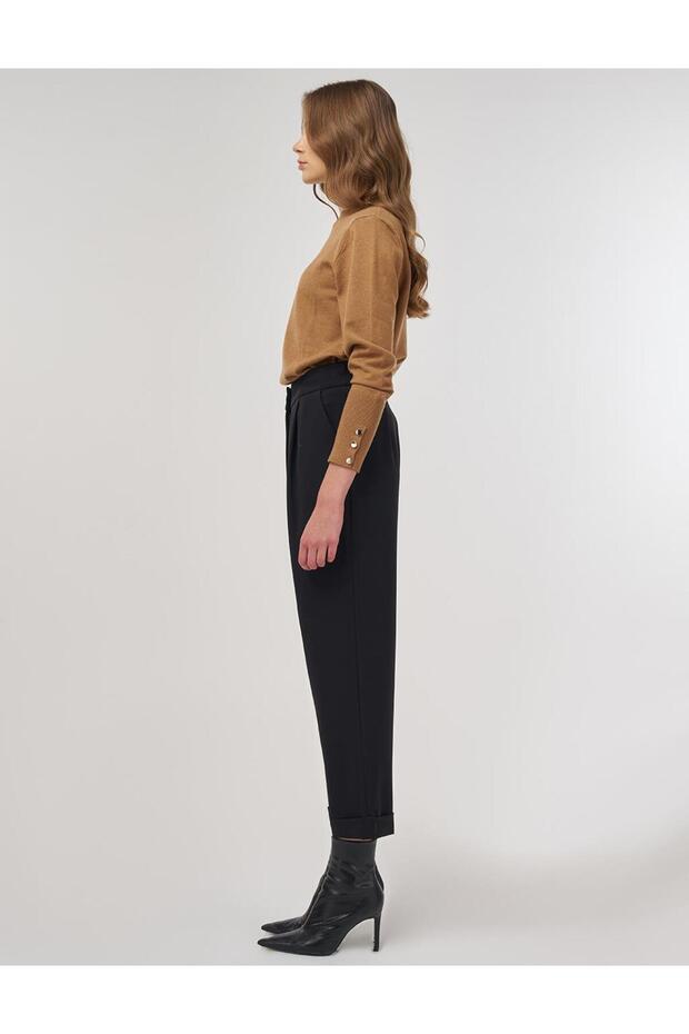 Duble Paça Pantolon Siyah - 3