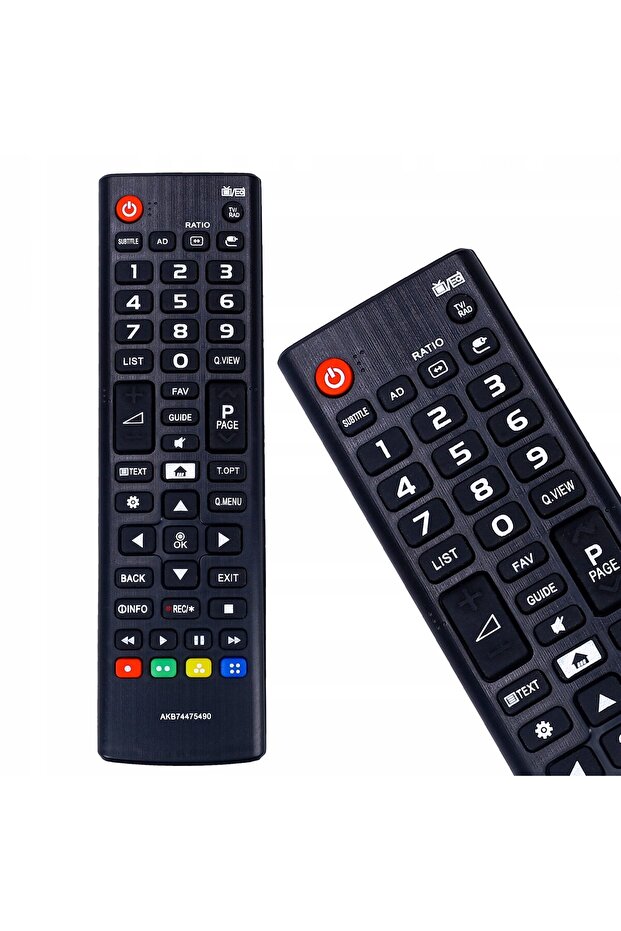 Universal Remote Control for TVs - Black - 5