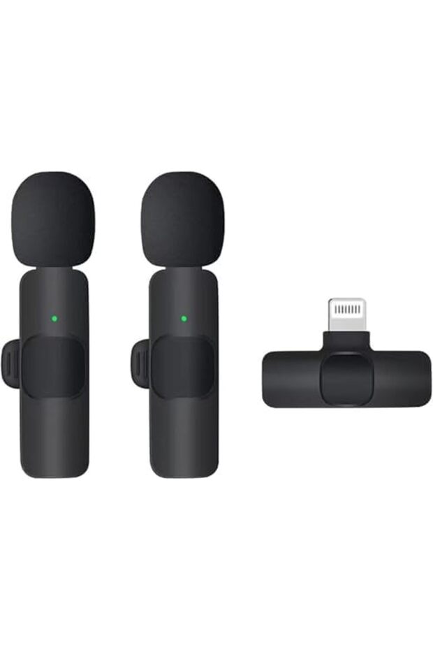 NEW Wireless Lavalier Microphone Compatible for iPhone iPad, Plug-Play Wireless Mic for Recording, L