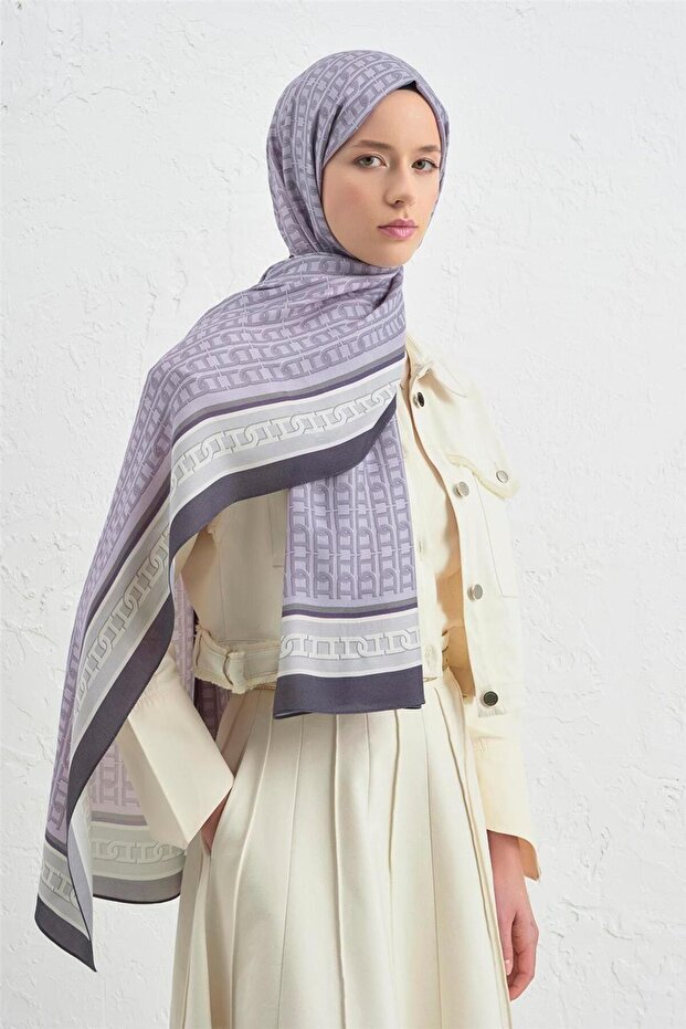İpek Monogram Şal 13 - 3