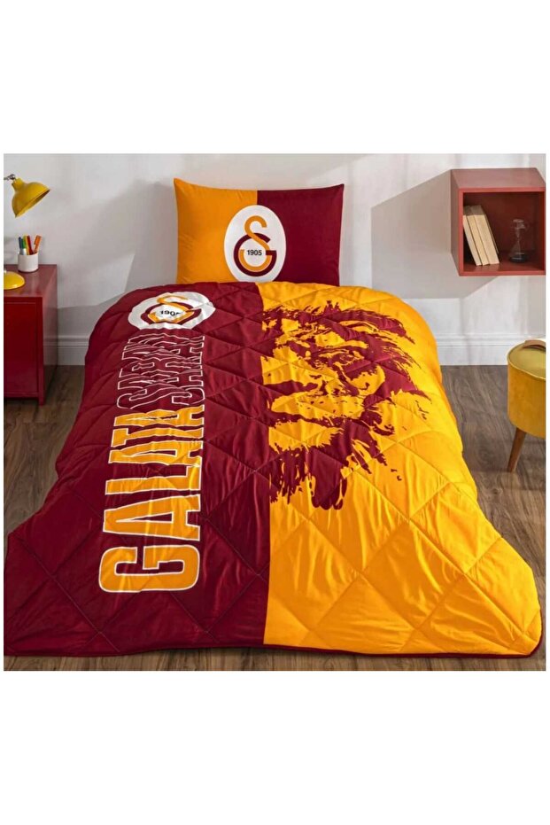 License-Protected Ranforce Sleeping Set/Duvet Set Galatasaray Vacuumed Silicone Pillow Is a Gift