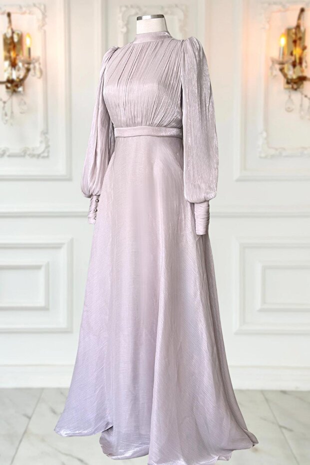 Zen Abiye Elbise Pudra - 3