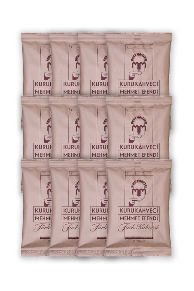 Kurukahveci Mehmet Efendi Turkish Coffee 100 G Foil Packaging X 12 Pieces8690627021209