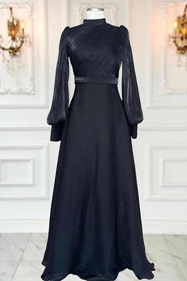 Zen Abiye Elbise Siyah - 1