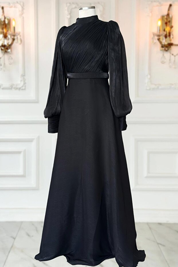 Zen Abiye Elbise Siyah - 3