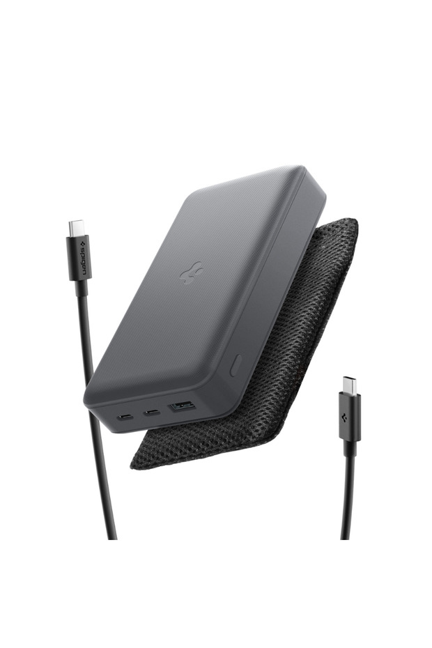 30000 mAh 30W USB-C + USB-A Giriş/Çıkış Hızlı Şarj 3 Port Kablo + Çanta Powerbank - ABA09436 - 1