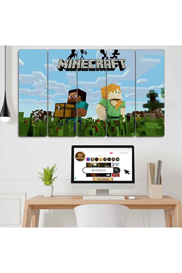 Minecraft - 5 Parçalı Tablo - 1