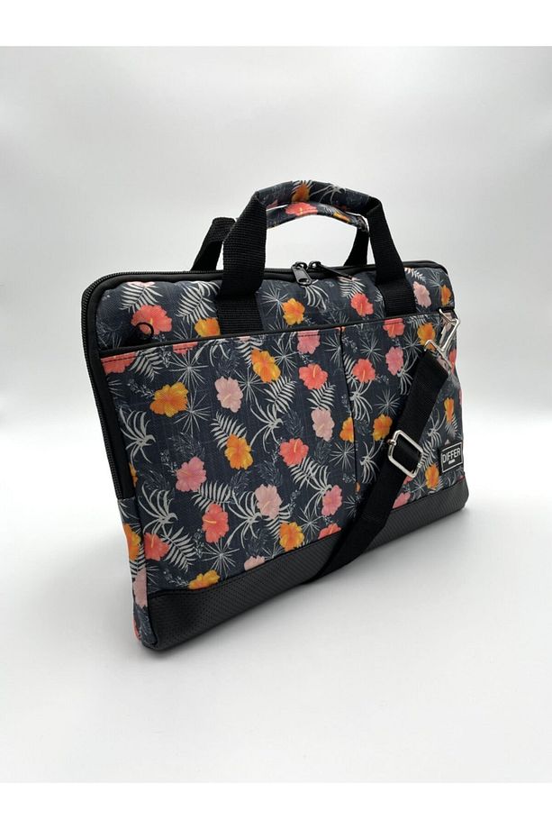 15.6'' Inç Kot Görünümlü Çiçek Desen Laptop/macbook/notebook/bilgisayar/evrak Çantası - 3
