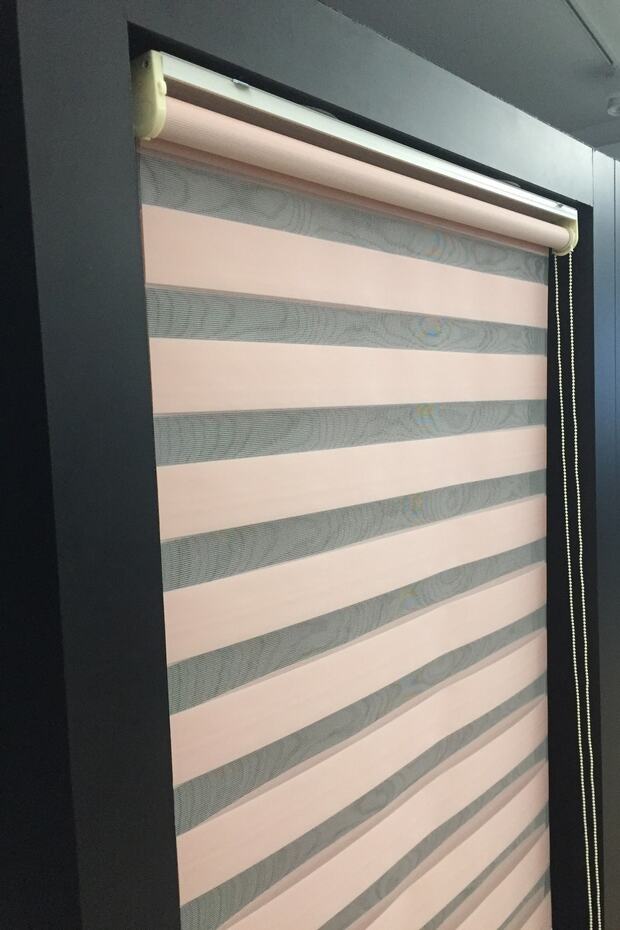 Zebra Stor Perde Pembe - 3