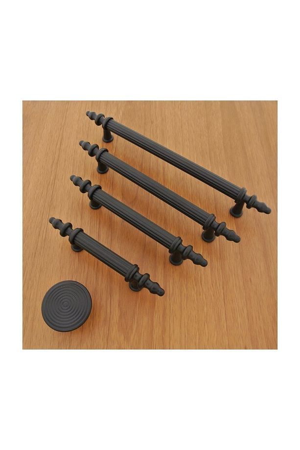 Elmas Kulp Mat Siyah 192 Mm Dolap Vestiyer - 2