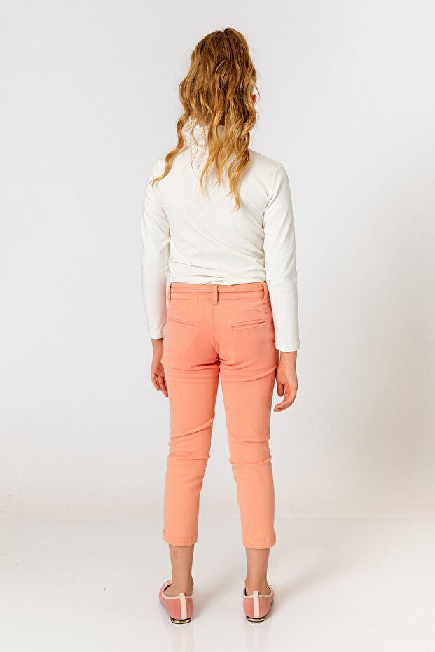 Devojčice, salmon pantalone - 5