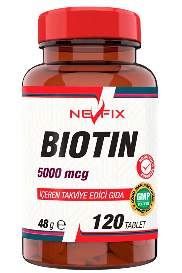 Biotin 5000 mcg 120 Tablet - 1
