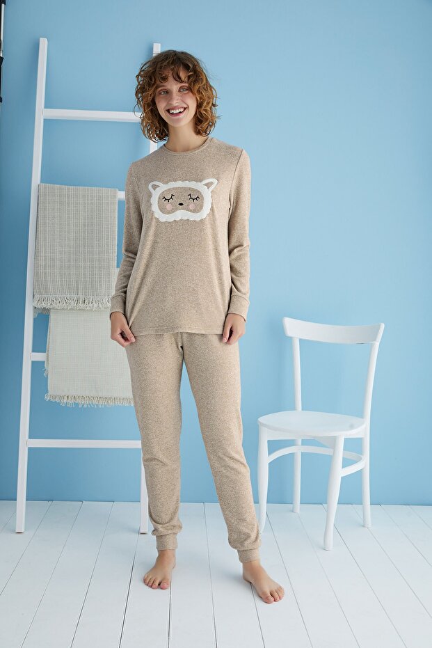 Women's Embroidered Pajama Set 30388