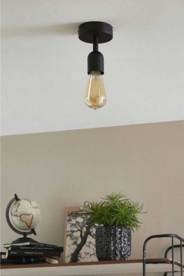 Eva Tavan Tekli Siyah Avize - 1