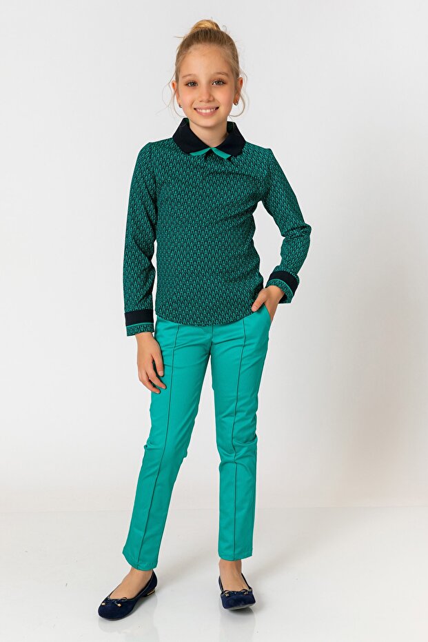 Zelene pantalone za devojčice - 1