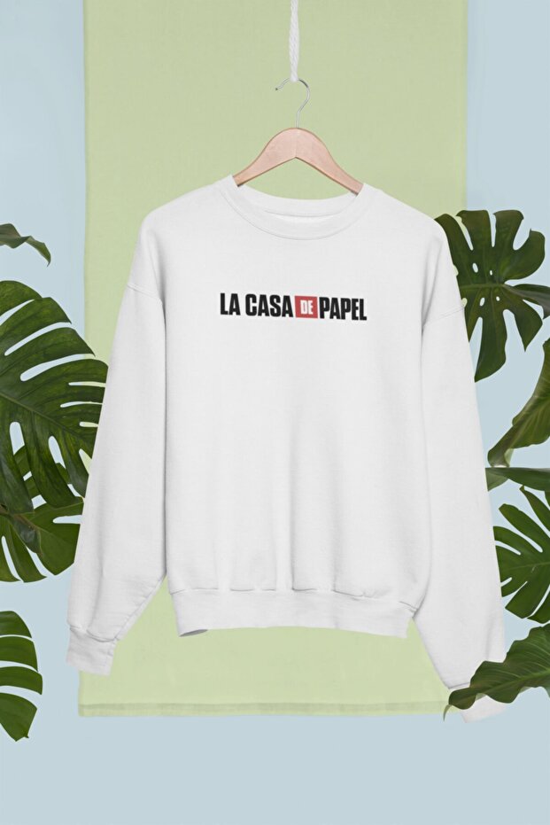سويت شيرت للجنسين مصنوع من القطن بنسبة 100% بتصميم La Casa De Papel