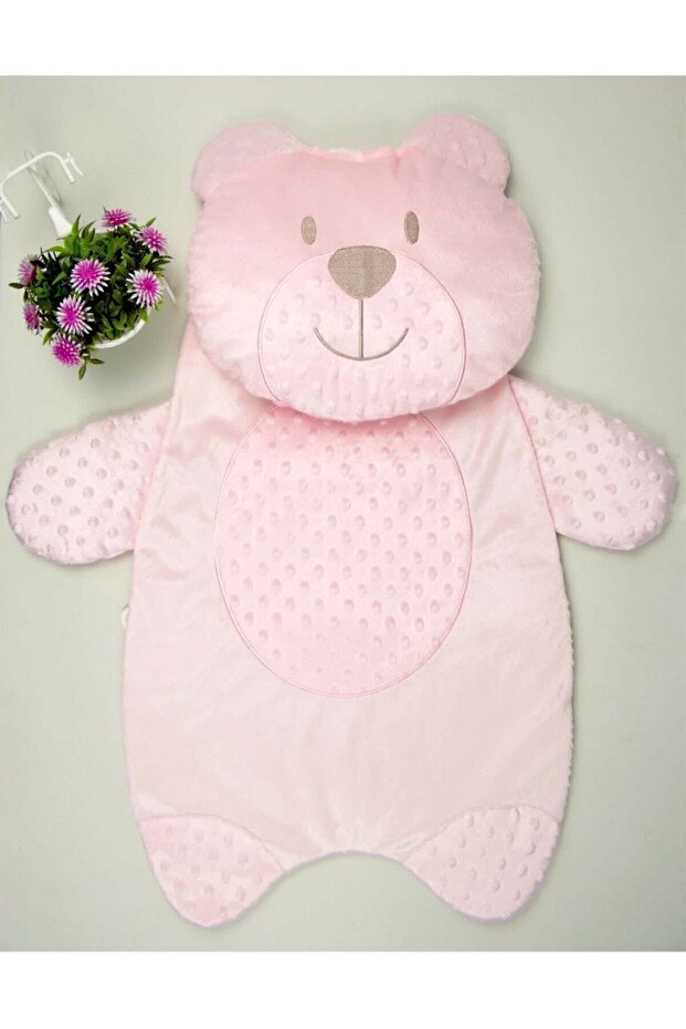 وسادة الفتح السفلية القطيفة للأطفال من Akyüz Bear - وردي