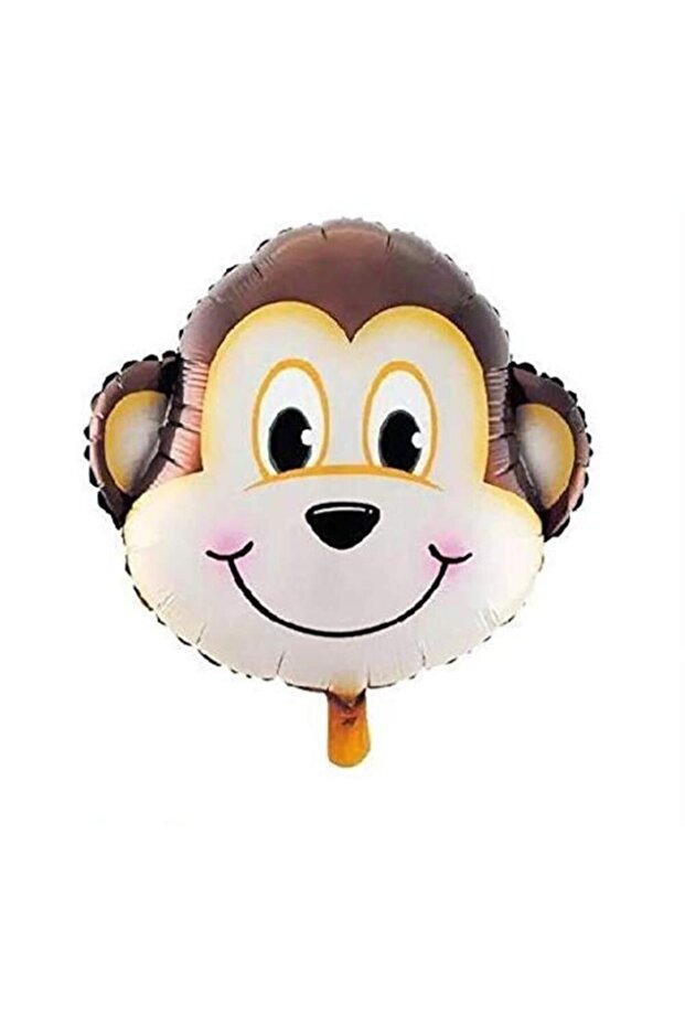 Mini Party Store Monkey Head Foil Balloon