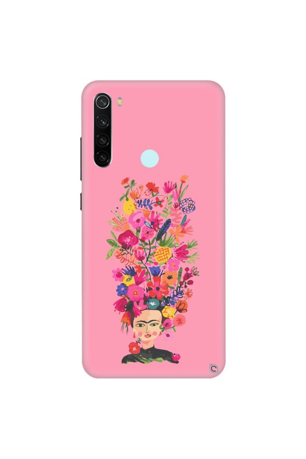 Xiaomi Redmi Note 8 Silicone Case with Velvet Colorful Flower Pattern Inside