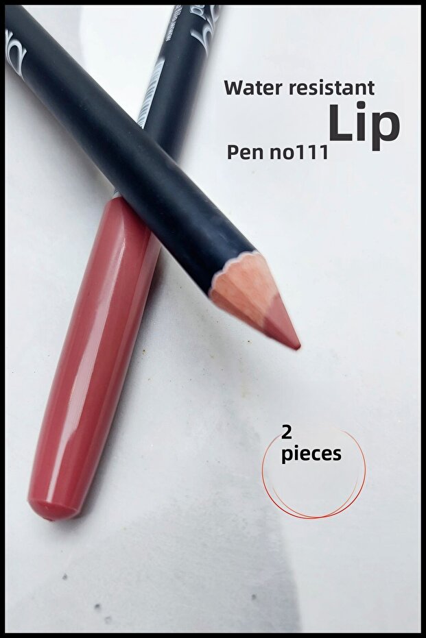 2 Pieces of Lip Liner Waterproof - Waterproof Lipliner