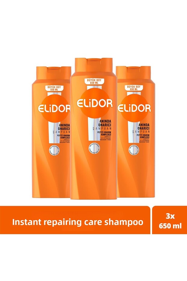Hair Care Shampoo Instant Repair 650 ml X3