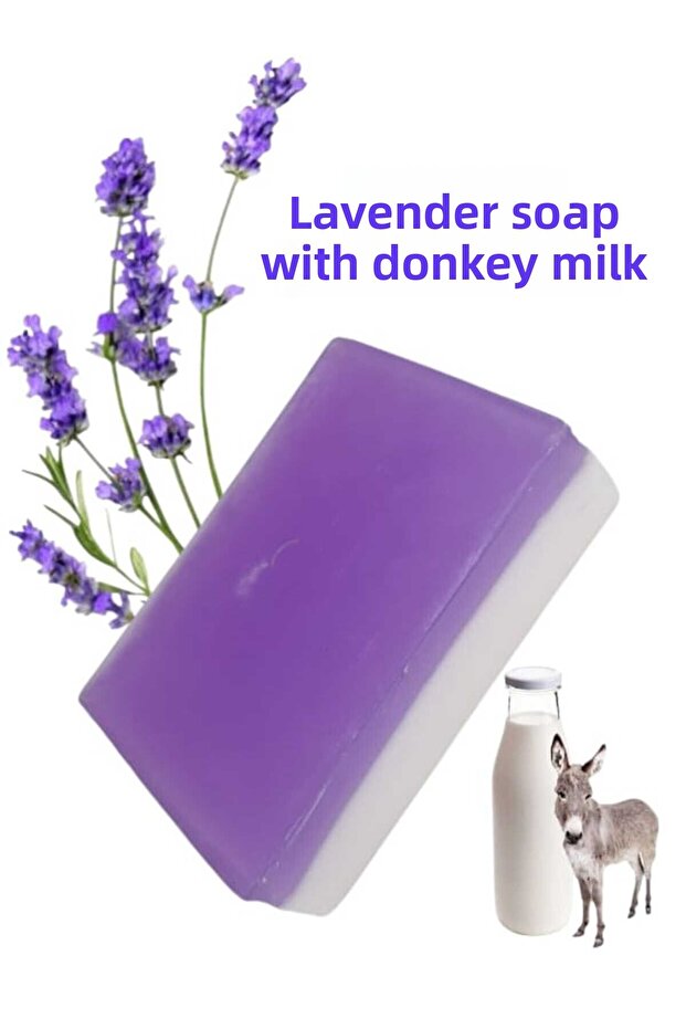 Natural Handmade Donkey Milk - Lavender - Soap 120 Gr