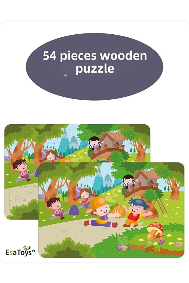 Wooden 54 Piece Children's Puzzle