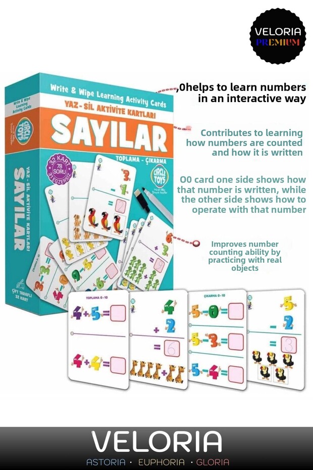 الذكاء المتميز الذي يطور البرنامج التعليمي التعليمي، أرقام الرياضيات، بالإضافة إلى بطاقات الأنشطة للمسح الصيفي - 2