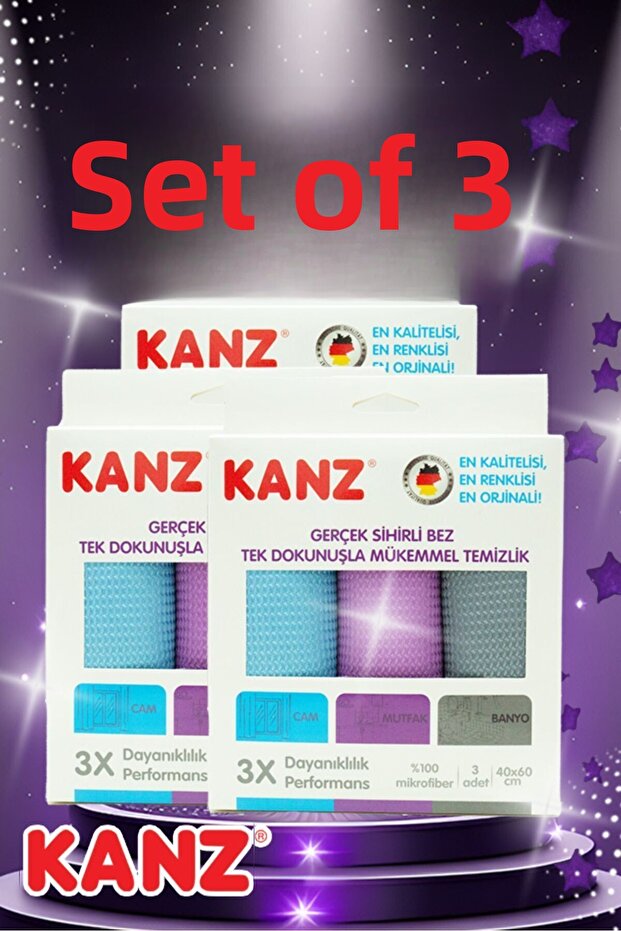 3 Pack German Microfiber Glass Cloth (3 PACK)