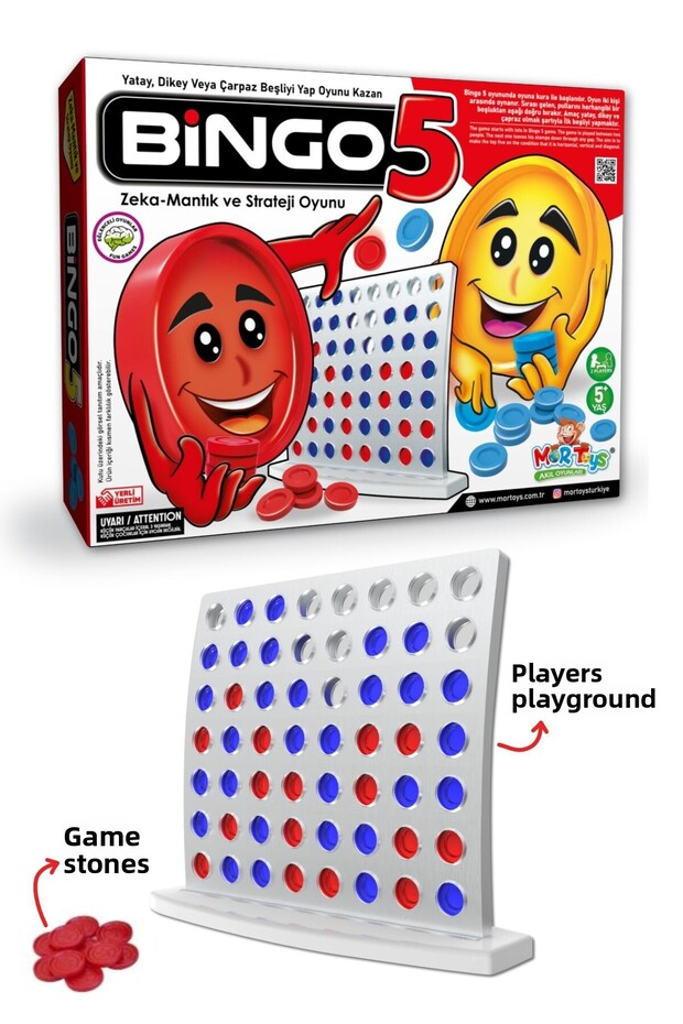 Bingo 5 Intelligence Logic and Strategy Game 9727