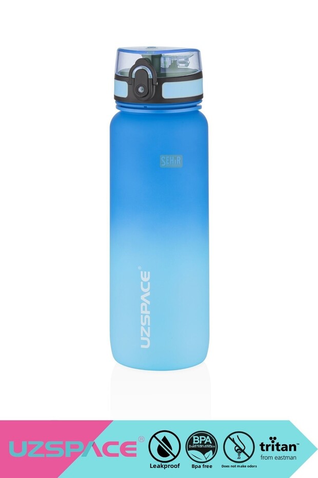 800ml New Dual Color Leak Proof Bpa Free Motivational Tritan Water Bottle with Lockable Lid