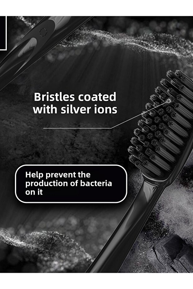 Ultra Clean Charcoal Micro Particulate Coated Hard Toothbrush - 5