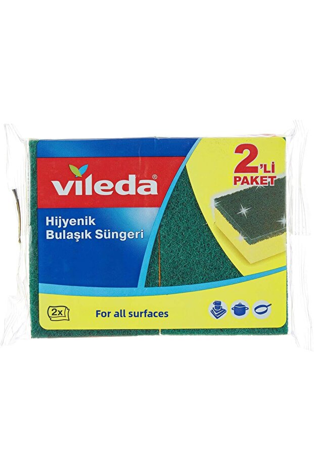 Green 2-piece Classic Flat Sponge Set - 2