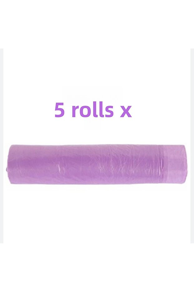 Drawstring large size lavender scented garbage bag 5 rolls 10 bags 65x70