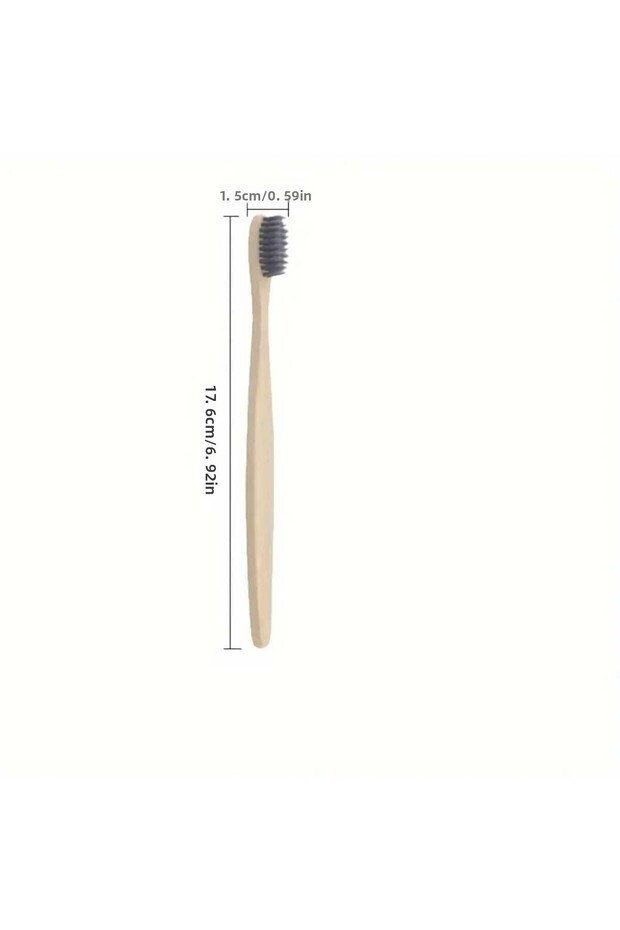Gray Bamboo Toothbrush - 1