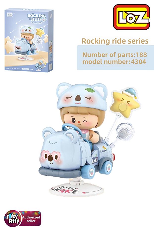 Loz Creative Series Swinging Blue Koala Model 188 Piece Toy Building Set Fflz-4304