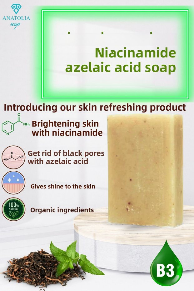 Niacinamide Tea Tree Soap Anti-Acne Skin Brightening Pore Refining