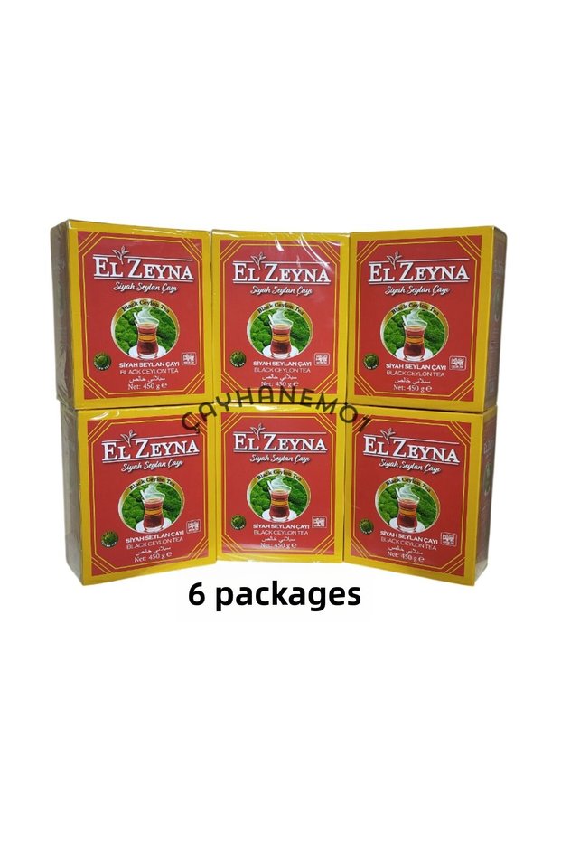 Black Ceylon Tea Gunpowder Tea (Black Ceylon Tea) 450 g X6 Packages